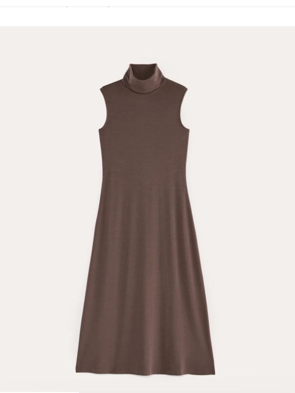 NWT Everlane Madison midi dress Butterknit Espresso turtleneck soft minimalist S - Picture 4 of 16